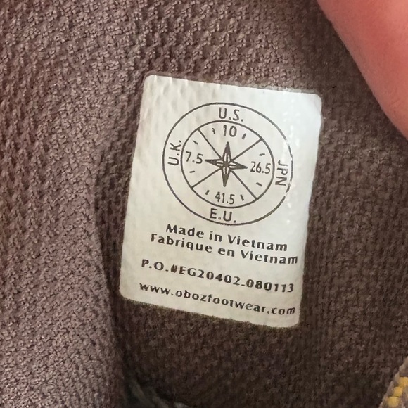 Obōz hiking boots. Size 10 - Picture 7 of 9